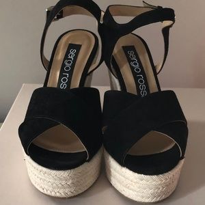 Sergio Rossi Espadrilles Black New in Box